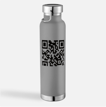 Pullon kaareva pinta voi vääristää QR-koodia.