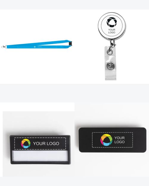Badges, Holders and Lanyards