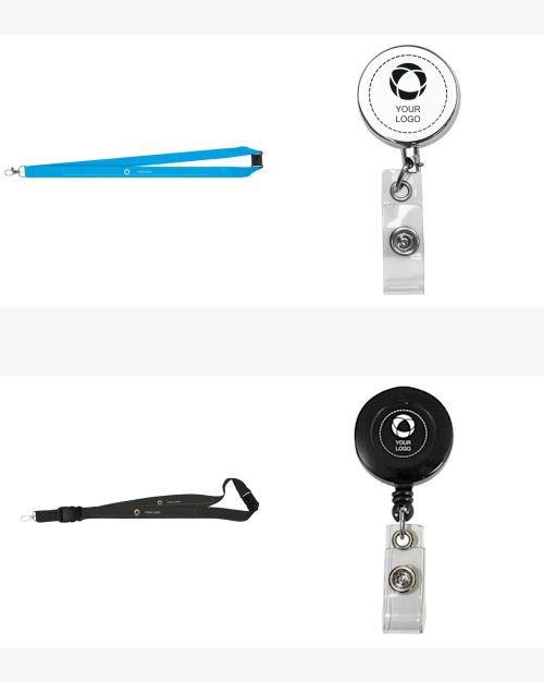 Badges, Holders and Lanyards
