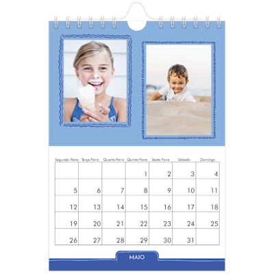 Exemplo de página 5, Calendários de parede, opção 8