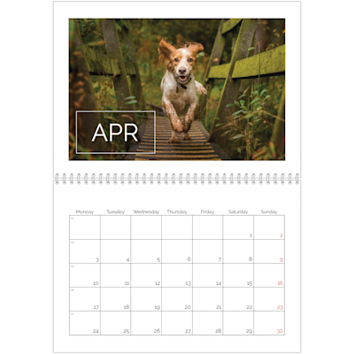 Example of page 4, Custom Wall Calendars, option 16