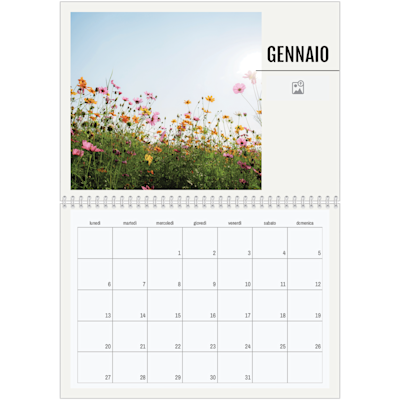 Esempio di pagina 1, Calendari da parete, opzione 7