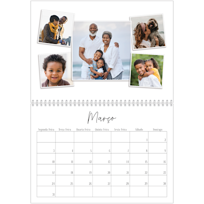Exemplo de página 3, Calendários de parede, opção 12