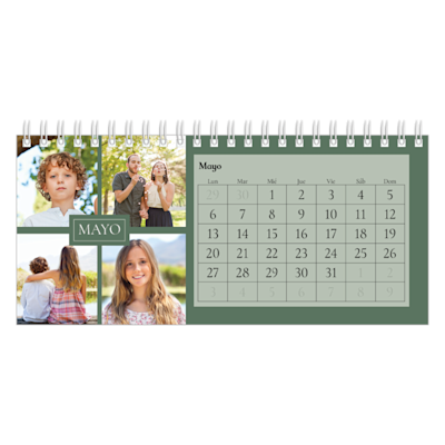 Ejemplo de página 5, Calendarios de escritorio personalizados, opción 2