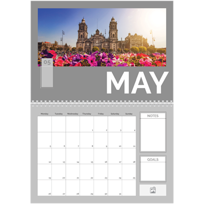 Example of page 5, Custom Wall Calendars, option 8