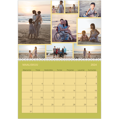 Esimerkki sivusta 3, Seinäkalenterit, vaihtoehto 22