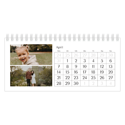 Beispiel für Seite 4, Tischkalender 2026, Option 24