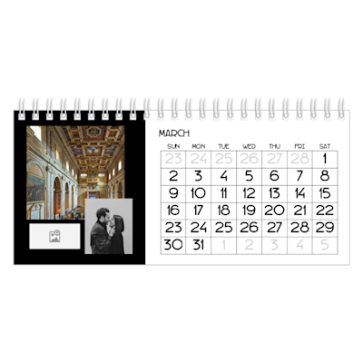 Example of page 3, Desk Calendars, option 16