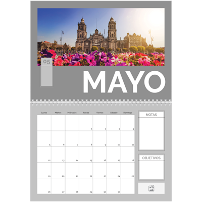 Ejemplo de página 5, Calendarios de pared, opción 8