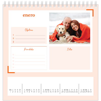 Ejemplo de página 1, Calendarios de mesa personalizados, opción 13
