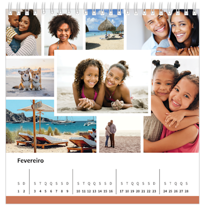 Exemplo de página 2, Calendários de mesa personalizados, opção 21