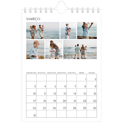 Exemplo de página 3, Calendários de parede, opção 7
