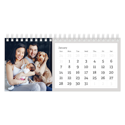 Example of page 1, Desk Calendars, option 21
