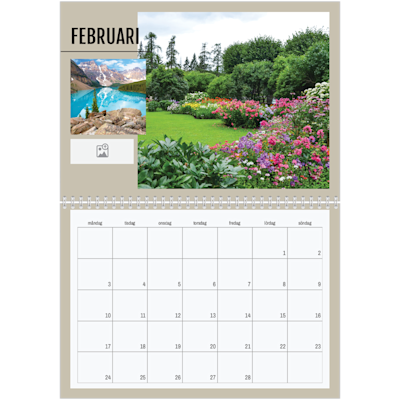 Exempel på sida 2, Fotoblanka väggkalendrar, alternativ 15