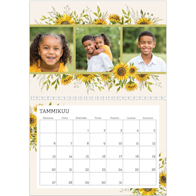 Esimerkki sivusta 1, Seinäkalenterit, vaihtoehto 17