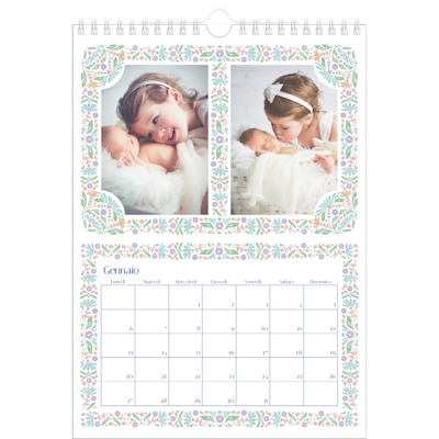 Esempio di pagina 1, Calendari da parete, opzione 24