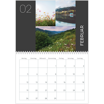 Beispiel für Seite 2, Wandkalender 2026, Option 10