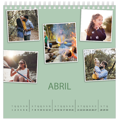 Exemplo de página 4, Calendários de mesa personalizados, opção 19