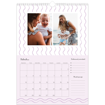 Esimerkki sivusta 2, Seinäkalenterit, vaihtoehto 6