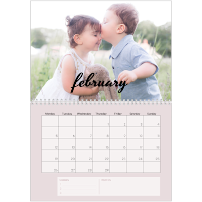 Example of page 2, Custom Wall Calendars, option 18