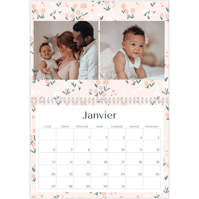 Exemple de page 1, Calendrier mural, option 8