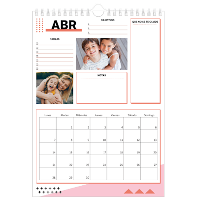 Ejemplo de página 4, Calendarios de pared personalizados, opción 19