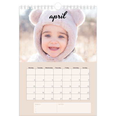 Example of page 4, Custom Wall Calendars, option 7