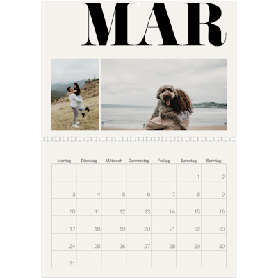 Beispiel für Seite 3, Wandkalender 2026, Option 24