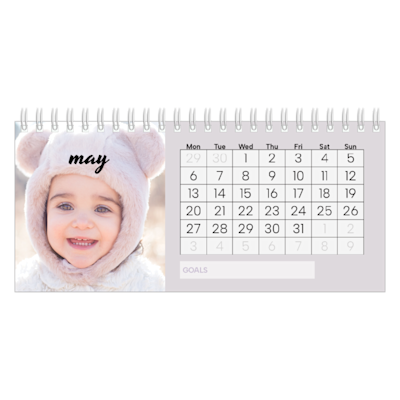 Example of page 5, Custom Desk Calendars, option 6