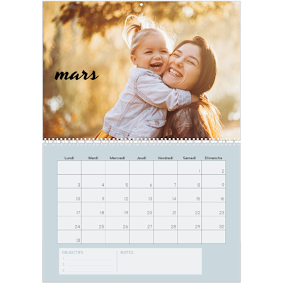 Exemple de page 3, Calendrier mural, option 10