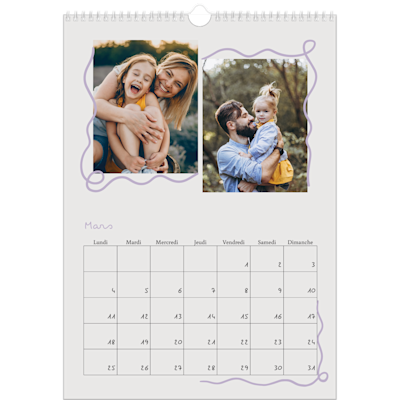 Exemple de page 3, Calendrier mural, option 24