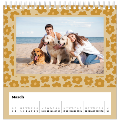 Example of page 3, Desk Calendars, option 17