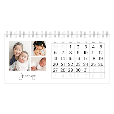 Example of page 1, Custom Desk Calendars, option 3