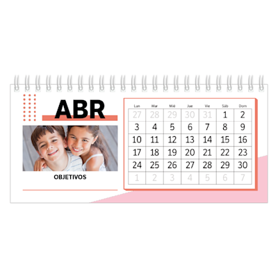 Ejemplo de página 4, Calendarios de escritorio personalizados, opción 13