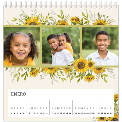 Ejemplo de página 1, Calendarios de mesa personalizados, opción 7