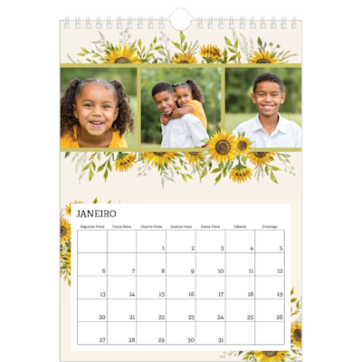 Exemplo de página 1, Calendários de parede, opção 20