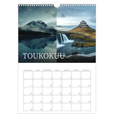 Esimerkki sivusta 5, Seinäkalenterit, vaihtoehto 15