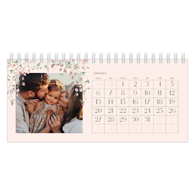 Example of page 1, Custom Desk Calendars, option 22
