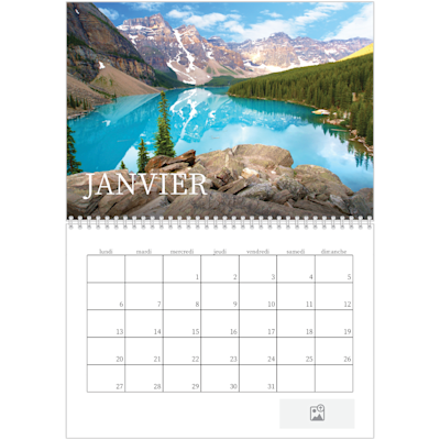 Exemple de page 1, Calendrier mural, option 3