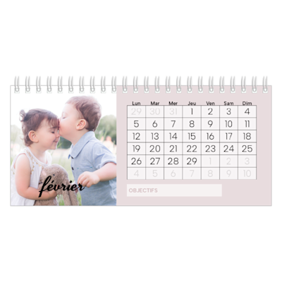 Exemple de page 2, Calendriers de bureau personnalisés, option 9