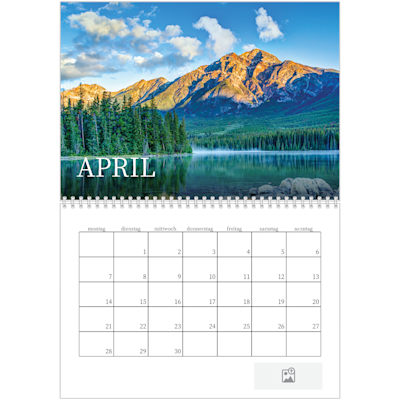Beispiel für Seite 4, Wandkalender 2026, Option 3