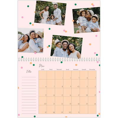 Exemple de page 5, Calendrier mural, option 5