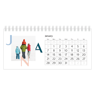 Example of page 1, Desk Calendars, option 15
