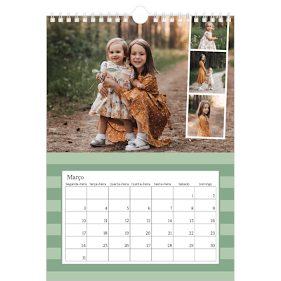 Exemplo de página 3, Calendários de parede, opção 13