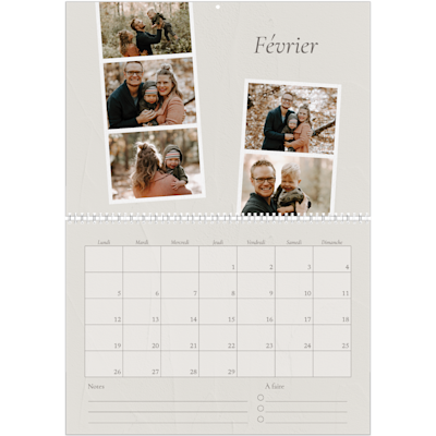Exemple de page 2, Calendrier mural, option 23