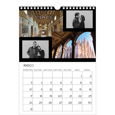 Exemplo de página 3, Calendários de parede, opção 5