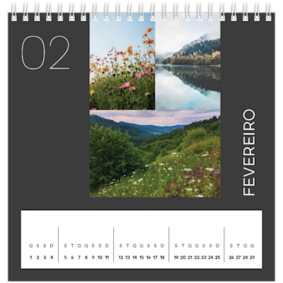 Exemplo de página 2, Calendários de mesa personalizados, opção 24