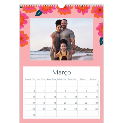 Exemplo de página 3, Calendários de parede, opção 8