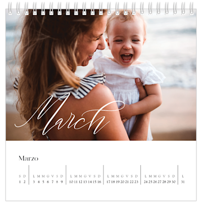 Esempio di pagina 3, Calendari da tavolo personalizzati, opzione 10