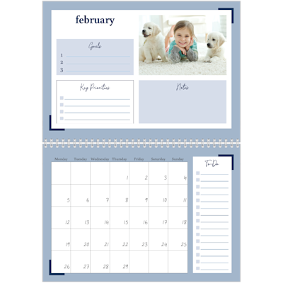 Example of page 2, Custom Wall Calendars, option 21